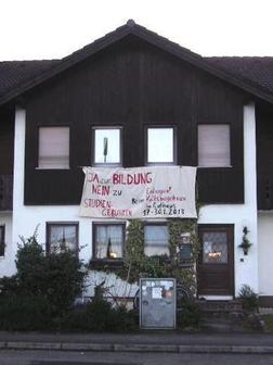 Banner zum Volksbegehren